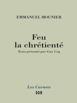 cover image of Feu la chrétienté